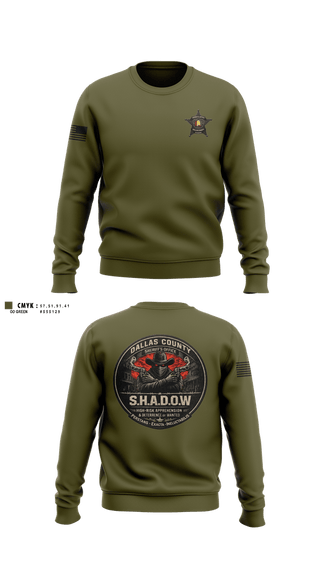 Crew Neck Sweatshirt, SHADOW, Police, Teamtime, Team time, sublimation, custom sports apparel, team uniforms, spirit wear, spiritwear, sports uniforms, custom shirts, team store, custom team store, fundraiser sports, apparel fundraiser