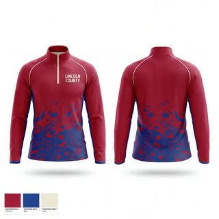 Quarter Zip Jacket, Lincoln County, Men's Basketball, Teamtime, Team time, sublimation, custom sports apparel, team uniforms, spirit wear, spiritwear, sports uniforms, custom shirts, team store, custom team store, fundraiser sports, apparel fundraiser