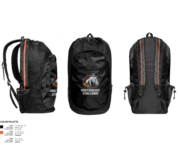 Gear Bag, Southwest Stallions, , Teamtime, Team time, sublimation, custom sports apparel, team uniforms, spirit wear, spiritwear, sports uniforms, custom shirts, team store, custom team store, fundraiser sports, apparel fundraiser