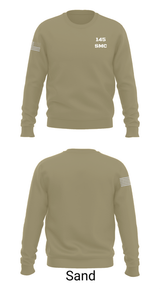 Crew Neck Sweatshirt, 145 SMC, Army, Teamtime, Team time, sublimation, custom sports apparel, team uniforms, spirit wear, spiritwear, sports uniforms, custom shirts, team store, custom team store, fundraiser sports, apparel fundraiser