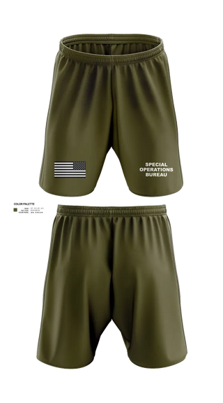 Athletic Shorts With Pockets, Special Operations Bureau, , Teamtime, Team time, sublimation, custom sports apparel, team uniforms, spirit wear, spiritwear, sports uniforms, custom shirts, team store, custom team store, fundraiser sports, apparel fundraiser