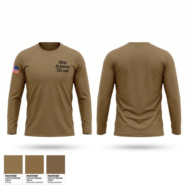 Long Sleeve Performance Shirt, 101st Airborne 1/32 cav, Army, Teamtime, Team time, sublimation, custom sports apparel, team uniforms, spirit wear, spiritwear, sports uniforms, custom shirts, team store, custom team store, fundraiser sports, apparel fundraiser