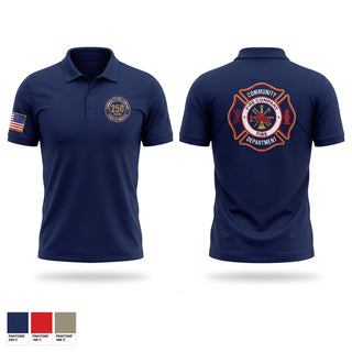 Short Sleeve Performance Polo, Community Fire Company, Fire Department, Teamtime, Team time, sublimation, custom sports apparel, team uniforms, spirit wear, spiritwear, sports uniforms, custom shirts, team store, custom team store, fundraiser sports, apparel fundraiser