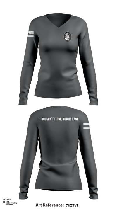 1SOPS 45824564 Women's Long Sleeve V-neck Shirt - 102
