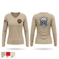 2-162 IN Women's Long Sleeve V-neck Shirt - 1
