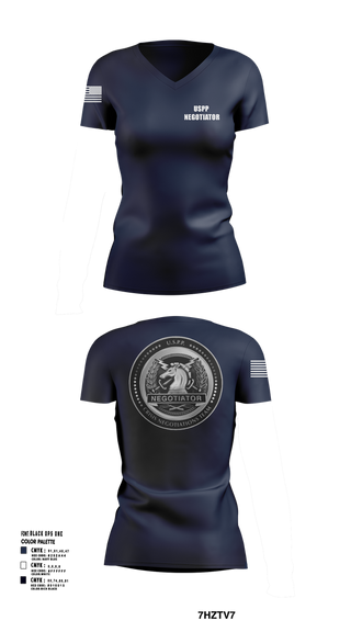 Womens Short Sleeve Vneck Shirt, Crisis Negotiations Team, , Teamtime, Team time, sublimation, custom sports apparel, team uniforms, spirit wear, spiritwear, sports uniforms, custom shirts, team store, custom team store, fundraiser sports, apparel fundraiser