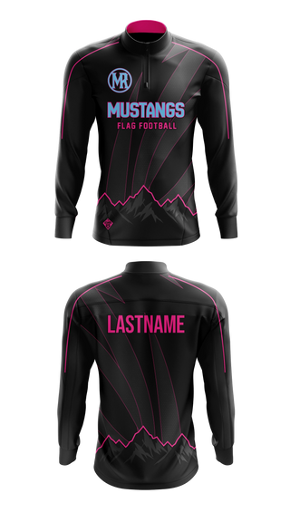 Quarter Zip Jacket, Mountain Range HS Flag Football, Women's Soccer, Teamtime, Team time, sublimation, custom sports apparel, team uniforms, spirit wear, spiritwear, sports uniforms, custom shirts, team store, custom team store, fundraiser sports, apparel fundraiser