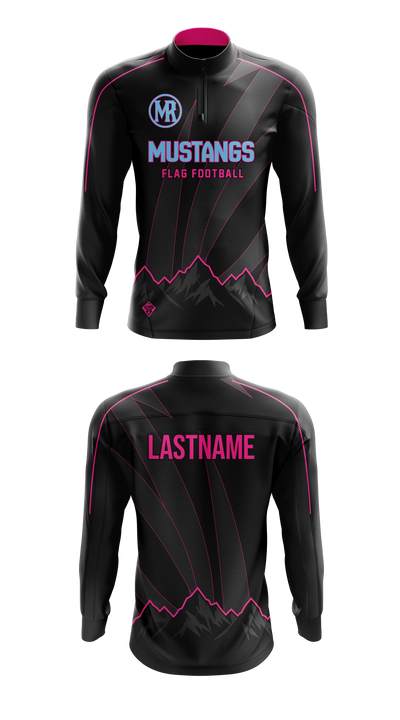 Mountain Range HS Flag Football Quarter Zip Jacket - 2