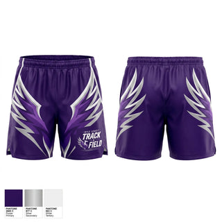 Track Shorts, Kyle Legacy Track & Field, Track & Field, Teamtime, Team time, sublimation, custom sports apparel, team uniforms, spirit wear, spiritwear, sports uniforms, custom shirts, team store, custom team store, fundraiser sports, apparel fundraiser