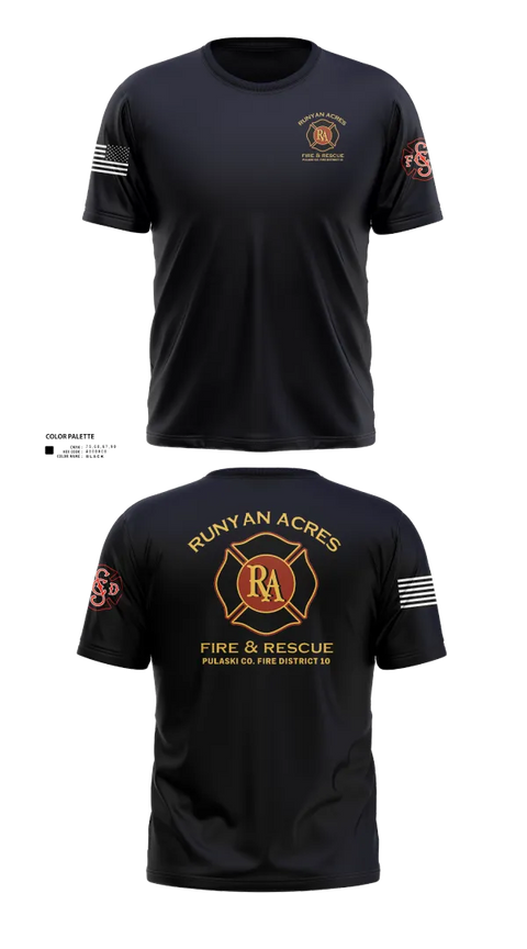 Old School Cotton Feel Shirt, RUNYAN ACRES FIRE DEPARTMENT, , Teamtime, Team time, sublimation, custom sports apparel, team uniforms, spirit wear, spiritwear, sports uniforms, custom shirts, team store, custom team store, fundraiser sports, apparel fundraiser