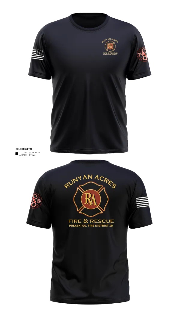 Old School Cotton Feel Shirt, RUNYAN ACRES FIRE DEPARTMENT, , Teamtime, Team time, sublimation, custom sports apparel, team uniforms, spirit wear, spiritwear, sports uniforms, custom shirts, team store, custom team store, fundraiser sports, apparel fundraiser