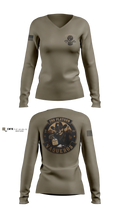 2nd Platoon Vaqueros Women's Long Sleeve V-neck Shirt - 6