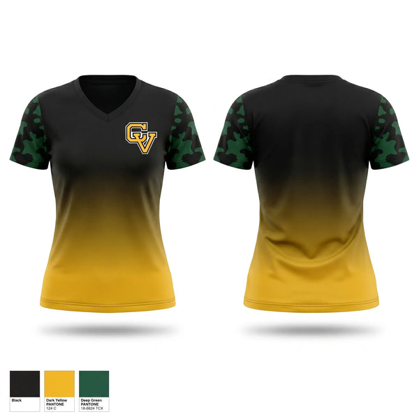 Womens Short Sleeve Vneck Shirt, Capistrano Valley Cougars, Baseball, Teamtime, Team time, sublimation, custom sports apparel, team uniforms, spirit wear, spiritwear, sports uniforms, custom shirts, team store, custom team store, fundraiser sports, apparel fundraiser