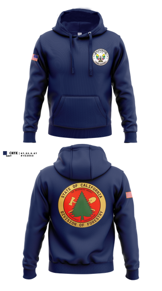 Hoodie, CALFIRE Rainbow Fire Center, Fire Department, Teamtime, Team time, sublimation, custom sports apparel, team uniforms, spirit wear, spiritwear, sports uniforms, custom shirts, team store, custom team store, fundraiser sports, apparel fundraiser