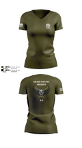 GCSO K9 Women's Short Sleeve V-neck Shirt - 101