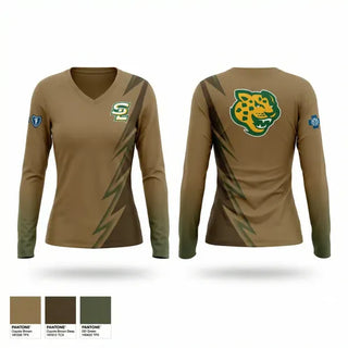Womens Long Sleeve Vneck Shirt, Southern Lab, , Teamtime, Team time, sublimation, custom sports apparel, team uniforms, spirit wear, spiritwear, sports uniforms, custom shirts, team store, custom team store, fundraiser sports, apparel fundraiser