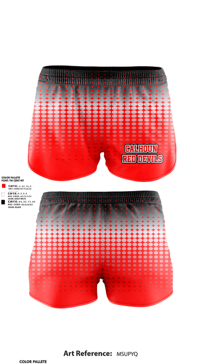 Calhoun Red Devils 7782534 Track Shorts - 1