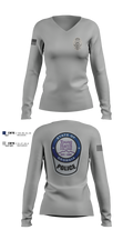 Young Harris College Police Department 23212207 Women's Long Sleeve V-neck Shirt - 2