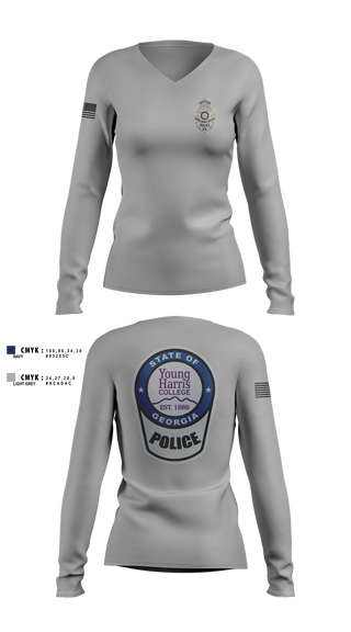 Womens Long Sleeve Vneck Shirt, team name, Police, Teamtime, Team time, sublimation, custom sports apparel, team uniforms, spirit wear, spiritwear, sports uniforms, custom shirts, team store, custom team store, fundraiser sports, apparel fundraiser