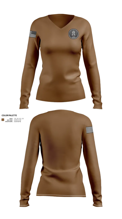 Swat 30841116 Women's Long Sleeve V-neck Shirt - 21