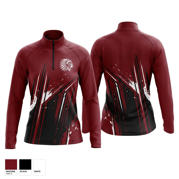 Quarter Zip Jacket, Canal Winchester Indians, Softball, Teamtime, Team time, sublimation, custom sports apparel, team uniforms, spirit wear, spiritwear, sports uniforms, custom shirts, team store, custom team store, fundraiser sports, apparel fundraiser