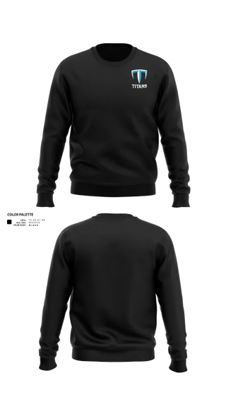 Crew Neck Sweatshirt, Titans, Women's Basketball, Teamtime, Team time, sublimation, custom sports apparel, team uniforms, spirit wear, spiritwear, sports uniforms, custom shirts, team store, custom team store, fundraiser sports, apparel fundraiser
