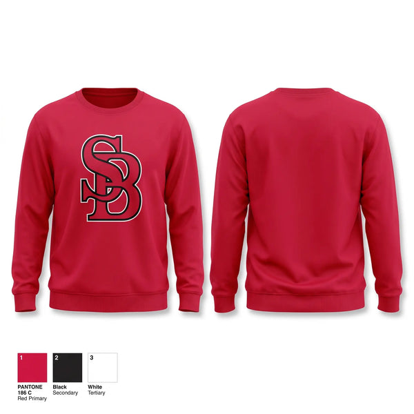 Crew Neck Sweatshirt, Sluggers Baseball, Baseball, Teamtime, Team time, sublimation, custom sports apparel, team uniforms, spirit wear, spiritwear, sports uniforms, custom shirts, team store, custom team store, fundraiser sports, apparel fundraiser