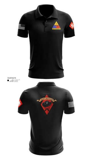 Short Sleeve Performance Polo, Baker 4-60 ADAR, Army, Teamtime, Team time, sublimation, custom sports apparel, team uniforms, spirit wear, spiritwear, sports uniforms, custom shirts, team store, custom team store, fundraiser sports, apparel fundraiser