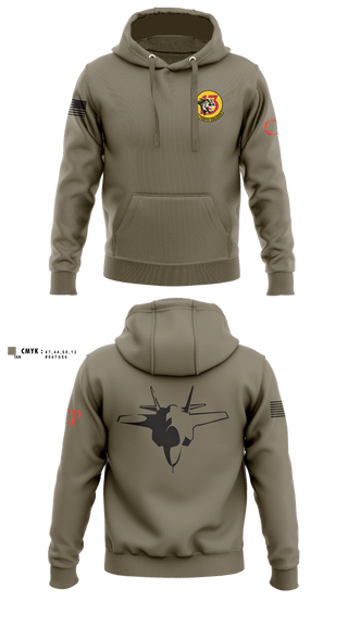 Hoodie, 13th Fighter Squadron, Air Force, Teamtime, Team time, sublimation, custom sports apparel, team uniforms, spirit wear, spiritwear, sports uniforms, custom shirts, team store, custom team store, fundraiser sports, apparel fundraiser