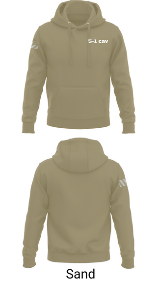 Hoodie, 5-1 cav, Army, Teamtime, Team time, sublimation, custom sports apparel, team uniforms, spirit wear, spiritwear, sports uniforms, custom shirts, team store, custom team store, fundraiser sports, apparel fundraiser