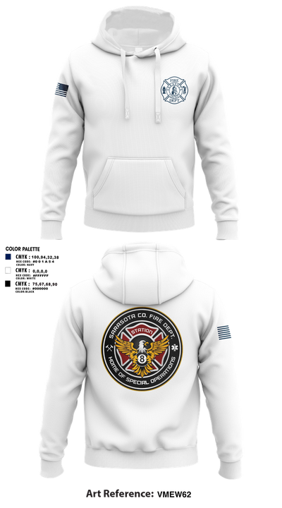 Sarasota County Fire Department 14494390 Hoodie - 7