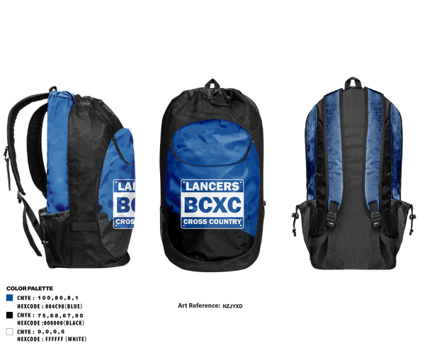 Gear Bag, Brookfield Central, Cross Country, Teamtime, Team time, sublimation, custom sports apparel, team uniforms, spirit wear, spiritwear, sports uniforms, custom shirts, team store, custom team store, fundraiser sports, apparel fundraiser