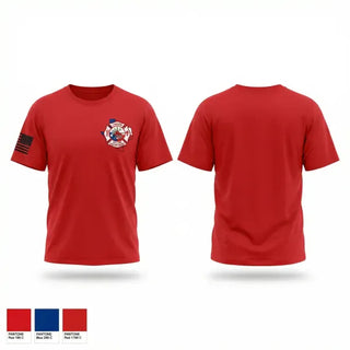Old School Cotton Feel Shirt, Linden fire department, Fire Department, Teamtime, Team time, sublimation, custom sports apparel, team uniforms, spirit wear, spiritwear, sports uniforms, custom shirts, team store, custom team store, fundraiser sports, apparel fundraiser
