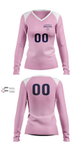 Living Word Academy Volleyball 38101646 Women's Long Sleeve V-neck Shirt - 13