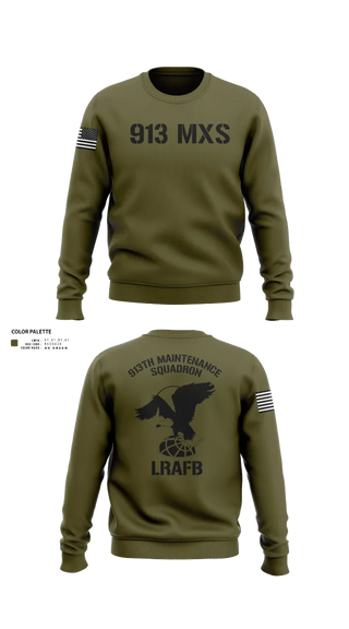 Crew Neck Sweatshirt, 913th Maintenance Squadron, , Teamtime, Team time, sublimation, custom sports apparel, team uniforms, spirit wear, spiritwear, sports uniforms, custom shirts, team store, custom team store, fundraiser sports, apparel fundraiser