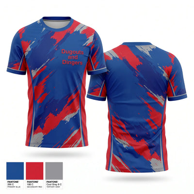 Dugouts and Dingers Short Sleeve Performance Shirt - 1