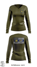 MSHP Class 120 57992195 Women's Long Sleeve V-neck Shirt - 5