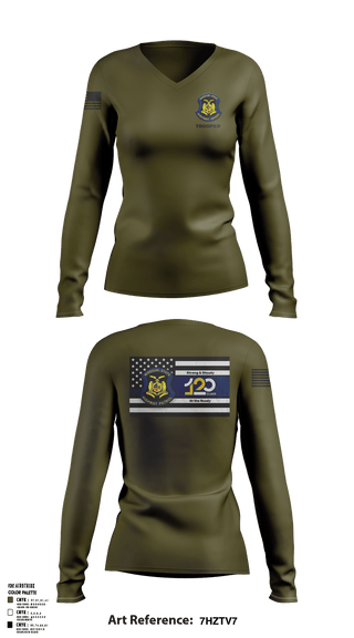 Women's Long Sleeve Vneck Shirt, MSHP Class 120, Police, Teamtime, Team time, sublimation, custom sports apparel, team uniforms, spirit wear, spiritwear, sports uniforms, custom shirts, team store, custom team store, fundraiser sports, apparel fundraiser