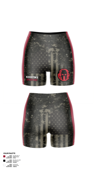 Womens Compression Shorts, Riverton Middle School Wrestling, Wrestling, Teamtime, Team time, sublimation, custom sports apparel, team uniforms, spirit wear, spiritwear, sports uniforms, custom shirts, team store, custom team store, fundraiser sports, apparel fundraiser