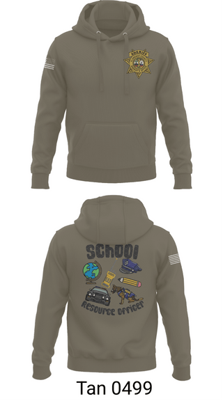 Hoodie, Florence County Sheriff's Office SRO, Police, Teamtime, Team time, sublimation, custom sports apparel, team uniforms, spirit wear, spiritwear, sports uniforms, custom shirts, team store, custom team store, fundraiser sports, apparel fundraiser