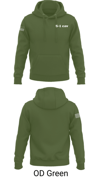 Hoodie, 5-1 cav, Army, Teamtime, Team time, sublimation, custom sports apparel, team uniforms, spirit wear, spiritwear, sports uniforms, custom shirts, team store, custom team store, fundraiser sports, apparel fundraiser