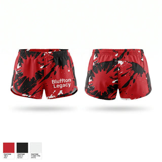 Womens Shorts, Bluffton Legacy, Men's Soccer, Teamtime, Team time, sublimation, custom sports apparel, team uniforms, spirit wear, spiritwear, sports uniforms, custom shirts, team store, custom team store, fundraiser sports, apparel fundraiser