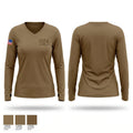 1-184 A co infantry 74426981 Women's Long Sleeve V-neck Shirt - 1