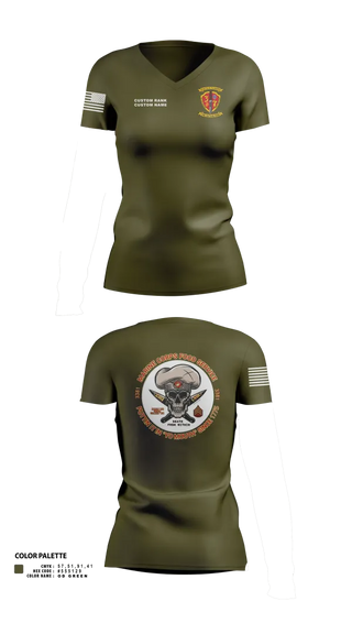 Womens Short Sleeve Vneck Shirt, 3/7, Marines, Teamtime, Team time, sublimation, custom sports apparel, team uniforms, spirit wear, spiritwear, sports uniforms, custom shirts, team store, custom team store, fundraiser sports, apparel fundraiser