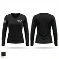 Sunset Bay Fire Co 7115953 Women's Long Sleeve V-neck Shirt - 1