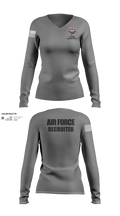 336 RCS F Flight 15570054 Women's Long Sleeve V-neck Shirt - 131
