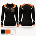 Texas silverbacks 81060417 Women's Long Sleeve V-neck Shirt - 1