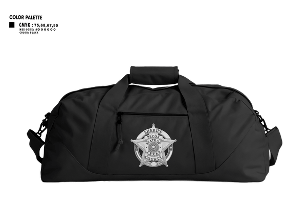 Duffle Bag, Pecos County Sheriff’s Office, Police, Teamtime, Team time, sublimation, custom sports apparel, team uniforms, spirit wear, spiritwear, sports uniforms, custom shirts, team store, custom team store, fundraiser sports, apparel fundraiser