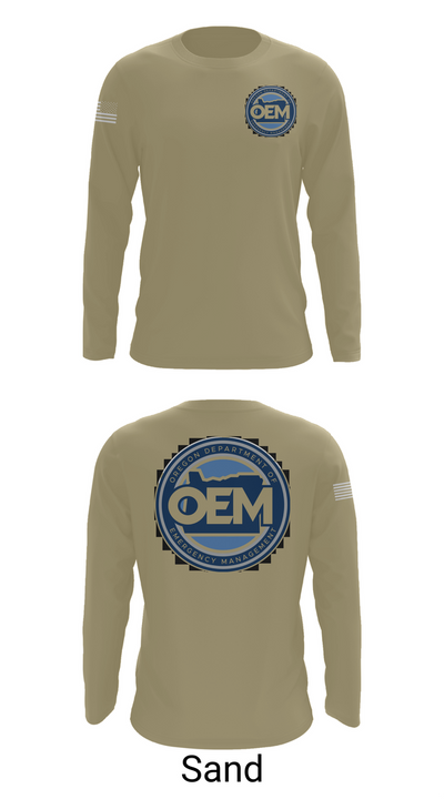 Oregon Emergency Management 48984222 Long Sleeve Performance Shirt 82