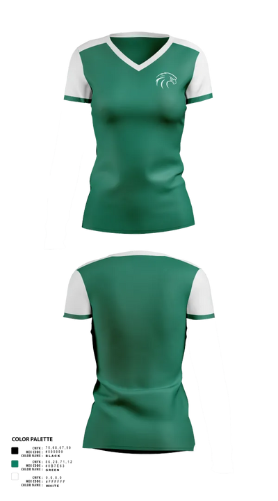 NSU Riverhawks Football 89263546 Women's Short Sleeve V-neck Shirt - 30